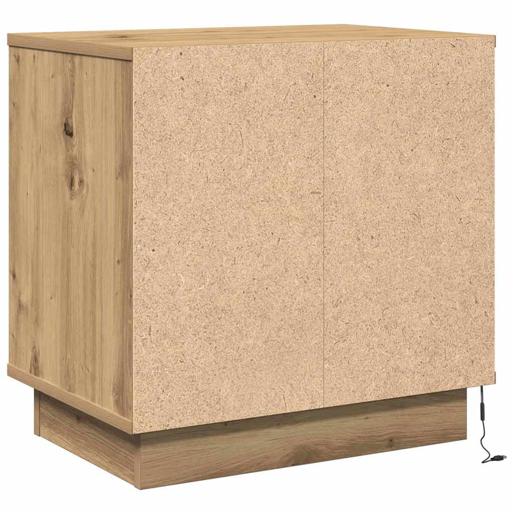 Κομοδίνο με συρτάρι 2 pcs Artisan Oak 50 x 34,5 x 50 εκ. - Pakobazaar