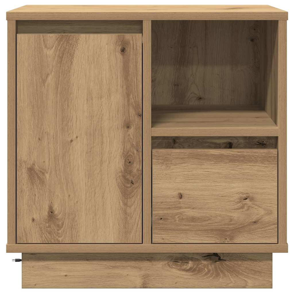 Κομοδίνο με συρτάρι 2 pcs Artisan Oak 50 x 34,5 x 50 εκ. - Pakobazaar