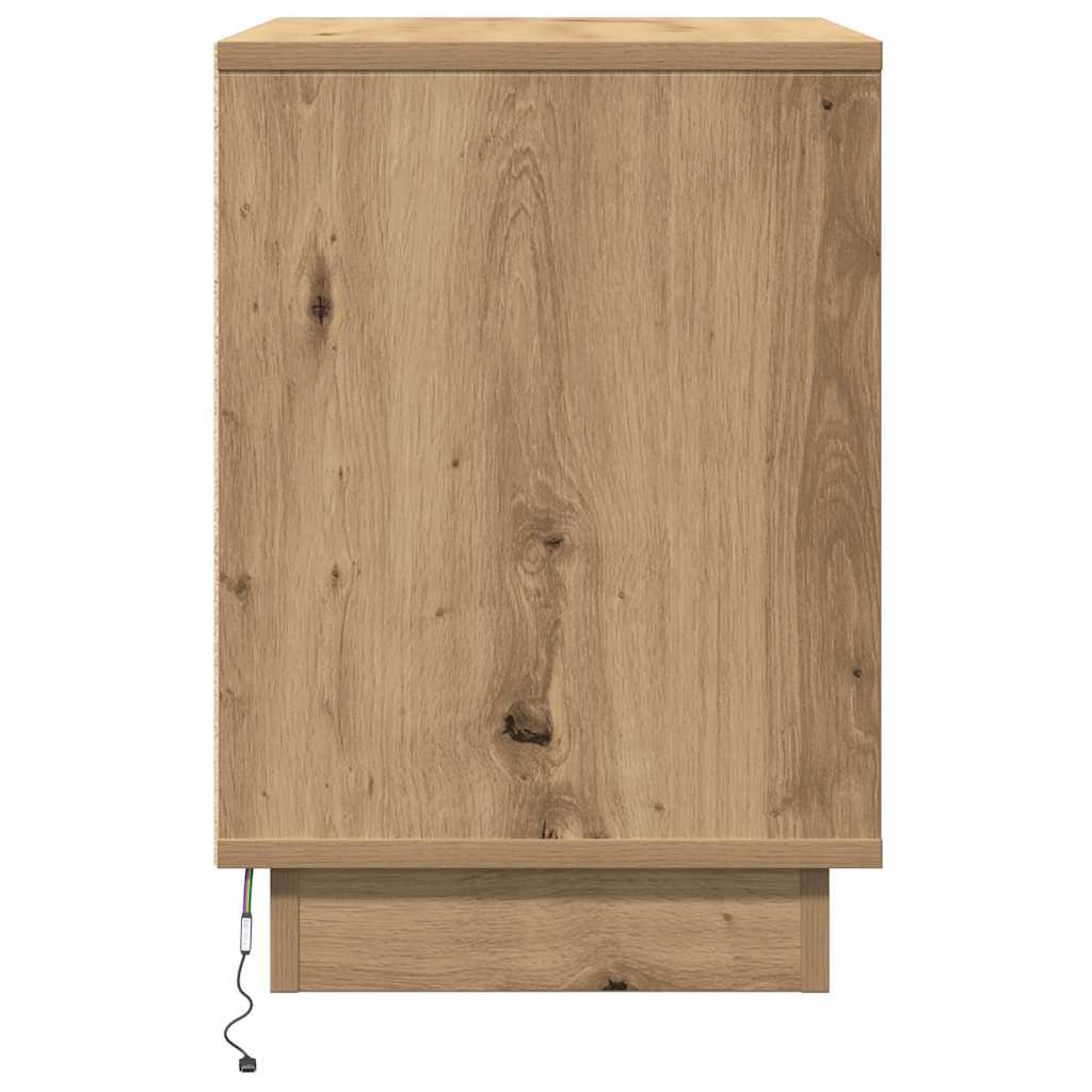 Κομοδίνο με συρτάρι 2 pcs Artisan Oak 50 x 34,5 x 50 εκ. - Pakobazaar