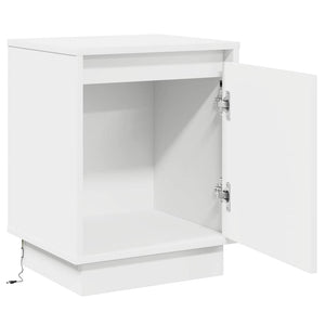 Κομοδίνο 2 pcs Λευκό 39 x 34,5 x 50 εκ. Επεξεργασμένο ξύλο - Pakobazaar