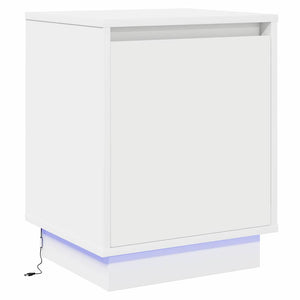 Κομοδίνο 2 pcs Λευκό 39 x 34,5 x 50 εκ. Επεξεργασμένο ξύλο - Pakobazaar