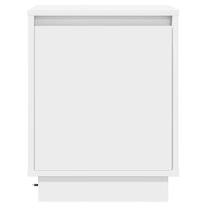 Κομοδίνο 2 pcs Λευκό 39 x 34,5 x 50 εκ. Επεξεργασμένο ξύλο - Pakobazaar