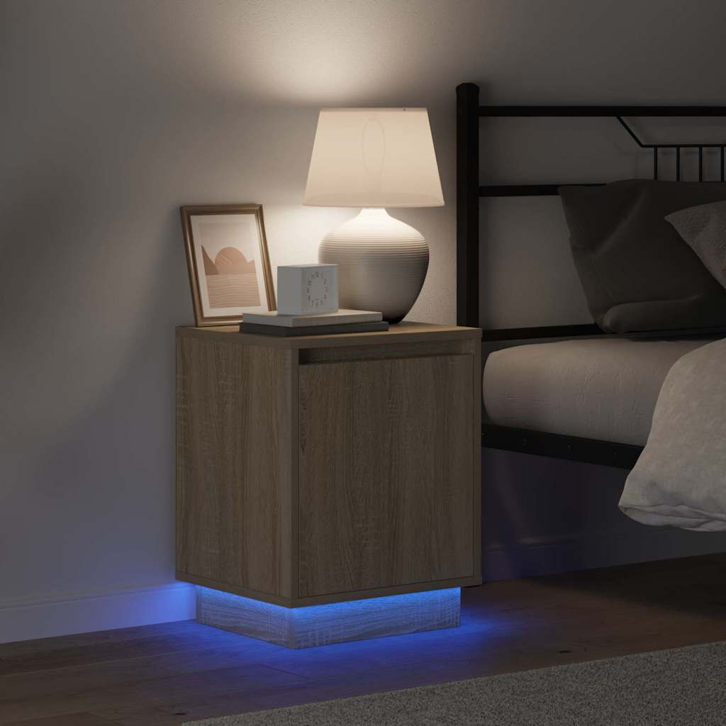 Κομοδίνο 2 pcs Δρύς Sonoma 39 x 34,5 x 50 εκ. - Pakobazaar