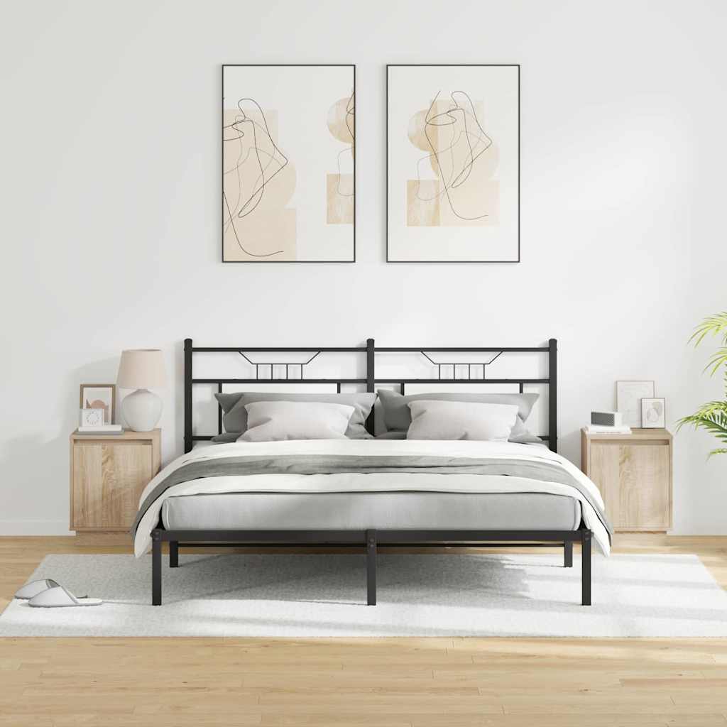 Κομοδίνο 2 pcs Δρύς Sonoma 39 x 34,5 x 50 εκ. - Pakobazaar