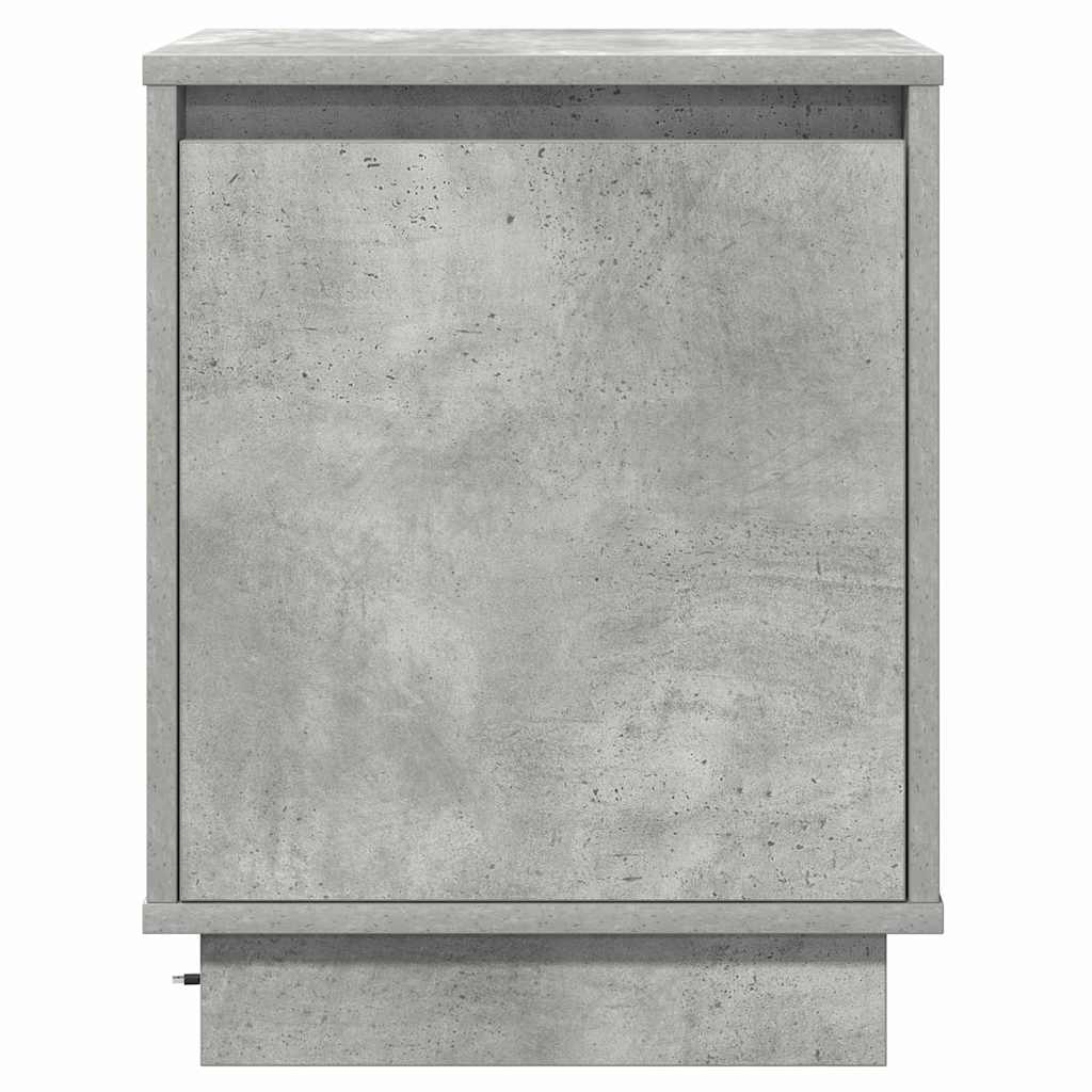 Κομοδίνο Σκυρόδεμα Γκρι 39 x 34,5 x 50 εκ. Επεξεργασμένο ξύλο - Pakobazaar