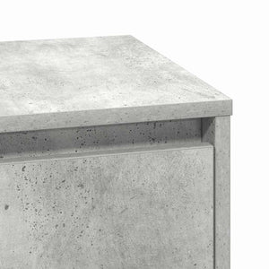 Κομοδίνο 2 pcs Σκυρόδεμα Γκρι 39 x 34,5 x 50 εκ. - Pakobazaar