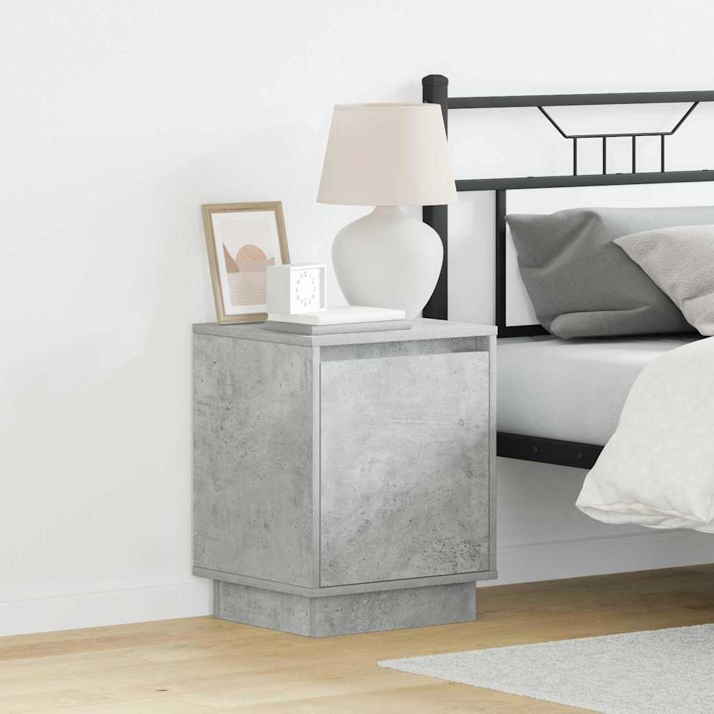 Κομοδίνο 2 pcs Σκυρόδεμα Γκρι 39 x 34,5 x 50 εκ. - Pakobazaar