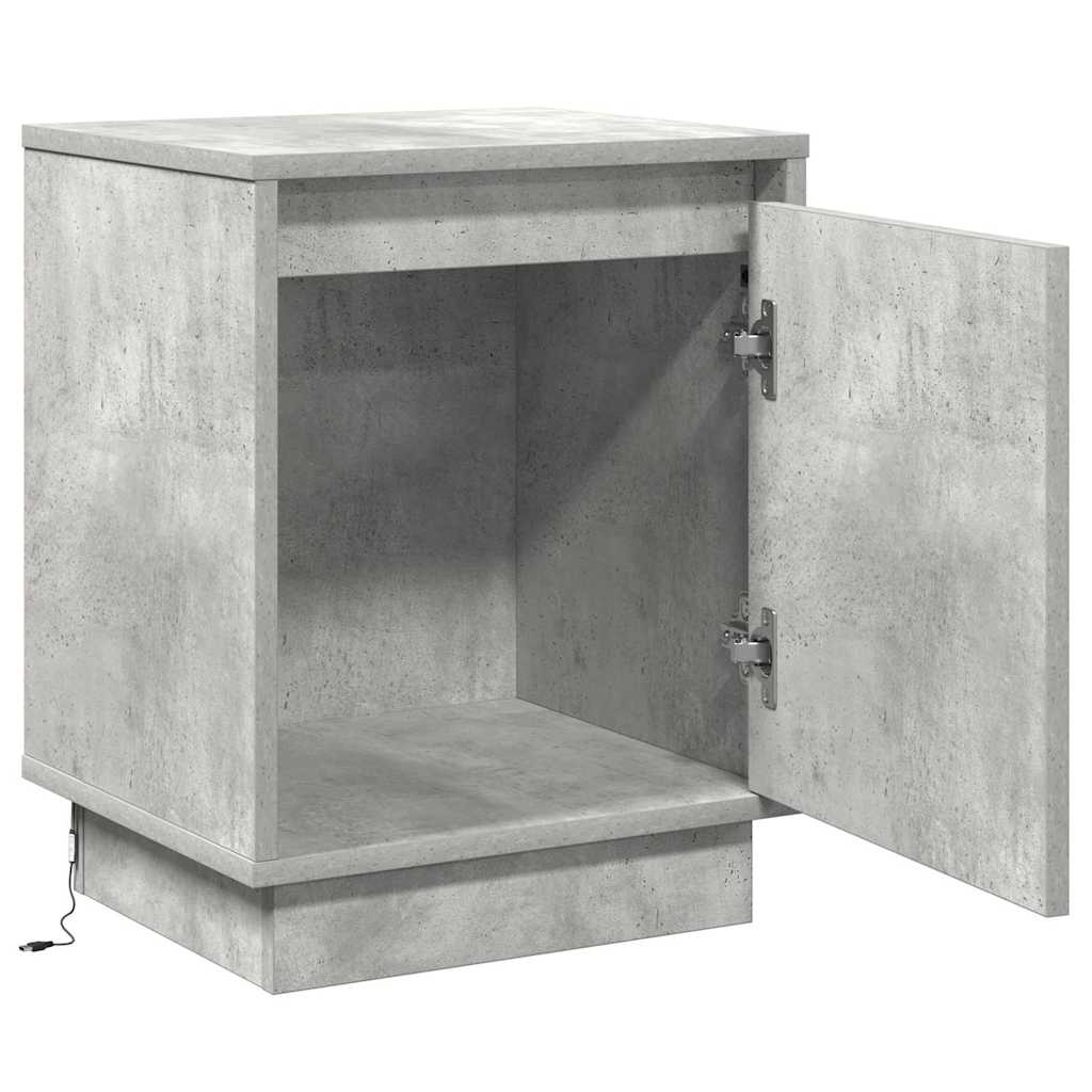 Κομοδίνο 2 pcs Σκυρόδεμα Γκρι 39 x 34,5 x 50 εκ. - Pakobazaar