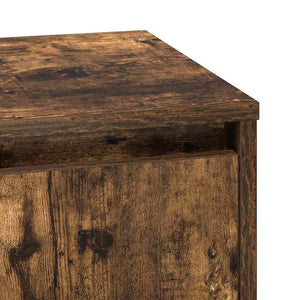 Κομοδίνο με 2 pcs Καπνιστό Δρύς 39 x 34.5 x 50 εκ. - Pakobazaar