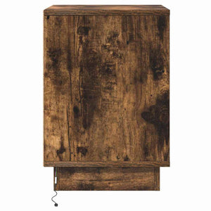 Κομοδίνο με 2 pcs Καπνιστό Δρύς 39 x 34.5 x 50 εκ. - Pakobazaar