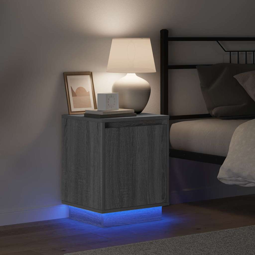 Κομοδίνο Γκρι 39 x 34,5 x 50 εκ. Επεξεργασμένο ξύλο - Pakobazaar