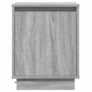 Κομοδίνο 2 pcs Γκρι 39 x 34,5 x 50 εκ. Επεξεργασμένο ξύλο - Pakobazaar