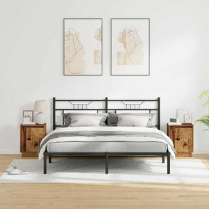 Κομοδίνο 2 pcs Παλιό ξύλο 39 x 34,5 x 50 εκ. Επεξεργασμένο ξύλο - Pakobazaar