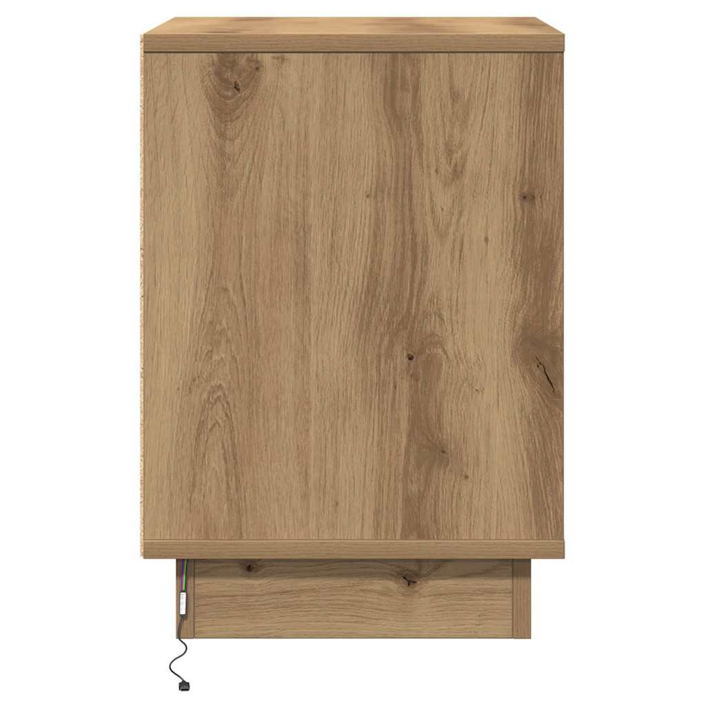 Κομοδίνο 2 pcs Artisan Oak 39 x 34,5 x 50 εκ. - Pakobazaar