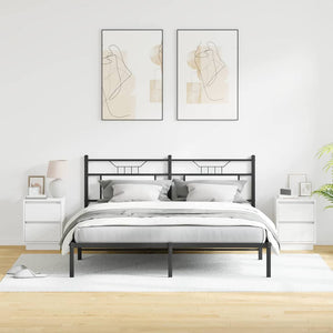 Κομοδίνο 2 pcs Λευκό 39 x 34,5 x 50 εκ. Επεξεργασμένο ξύλο - Pakobazaar