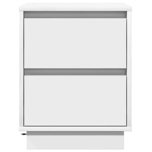Κομοδίνο 2 pcs Λευκό 39 x 34,5 x 50 εκ. Επεξεργασμένο ξύλο - Pakobazaar