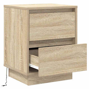 Κομοδίνο με συρτάρι 2 pcs Δρύς Sonoma 39 x 34,5 x 50 εκ. - Pakobazaar