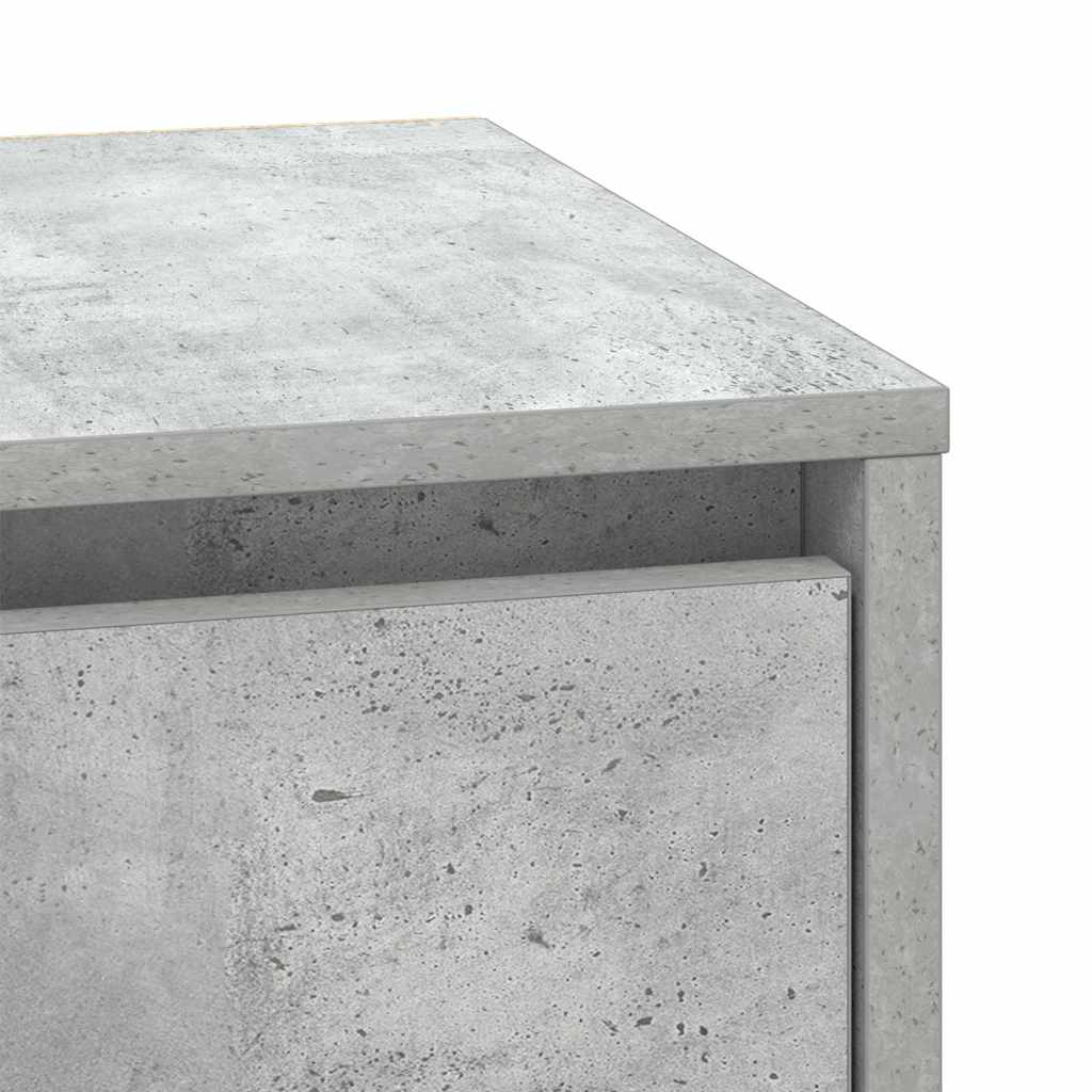 Κομοδίνο Σκυρόδεμα Γκρι 39 x 34,5 x 50 εκ. Επεξεργασμένο ξύλο - Pakobazaar