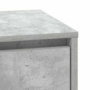 Κομοδίνο με συρτάρι 2 pcs Σκυρόδεμα Γκρι 39 x 34,5 x 50 εκ. - Pakobazaar
