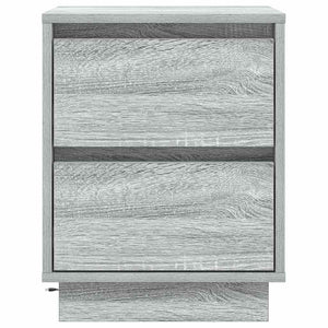 Κομοδίνο 2 pcs Γκρι 39 x 34,5 x 50 εκ. Επεξεργασμένο ξύλο - Pakobazaar