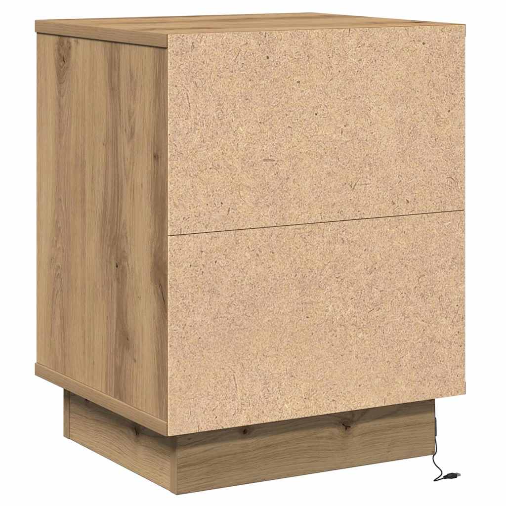 Κομοδίνο με συρτάρι 2 pcs Artisan Oak 39 x 34,5 x 50 εκ. - Pakobazaar
