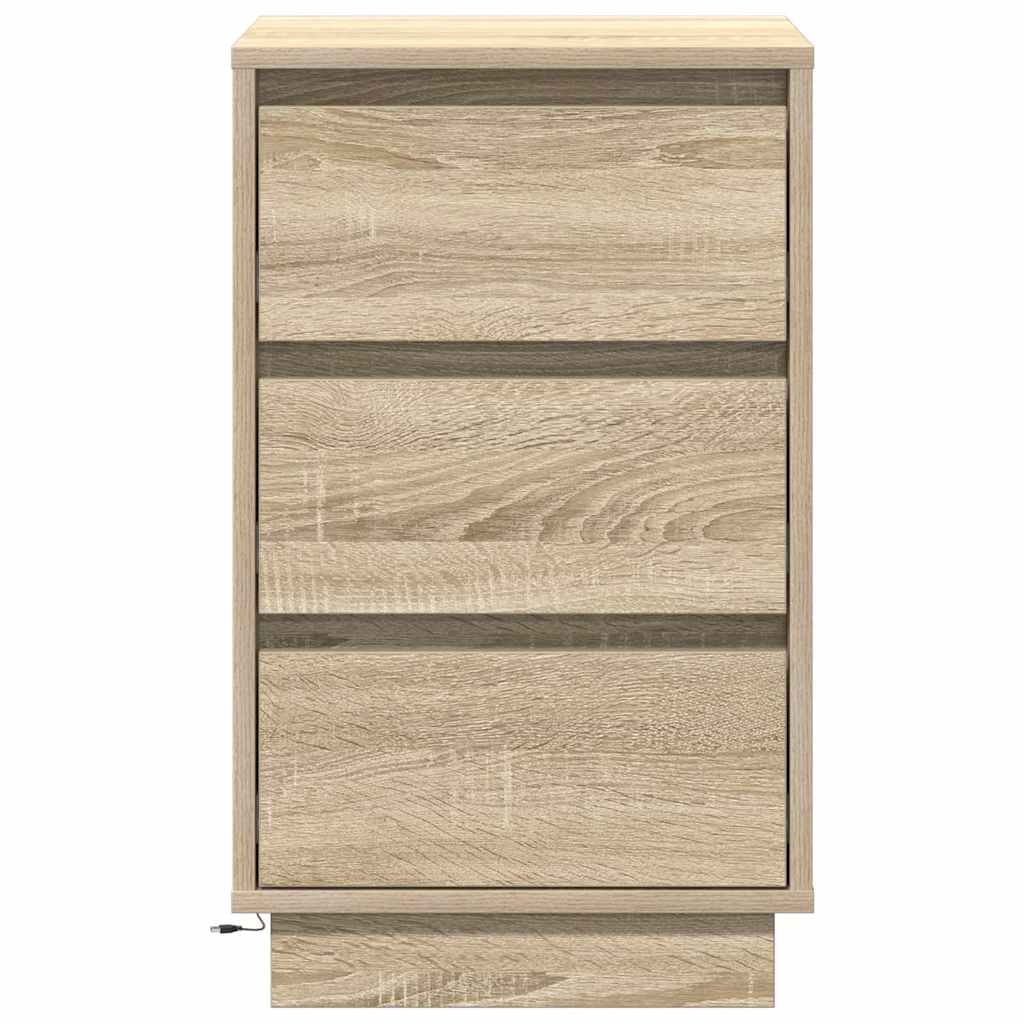Κομοδίνο Δρύς Sonoma 39 x 34,5 x 65 εκ. Επεξεργασμένο ξύλο - Pakobazaar