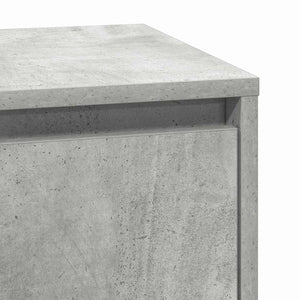 Κομοδίνο Σκυρόδεμα Γκρι 39 x 34,5 x 65 εκ. Επεξεργασμένο ξύλο - Pakobazaar