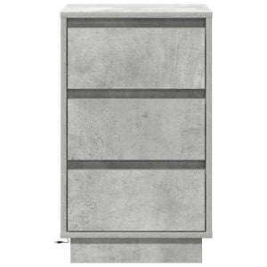 Κομοδίνο Σκυρόδεμα Γκρι 39 x 34,5 x 65 εκ. Επεξεργασμένο ξύλο - Pakobazaar