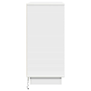 Κομοδίνο με συρτάρι Λευκό 71 x 34,5 x 75 εκ. Επεξεργασμένο ξύλο - Pakobazaar