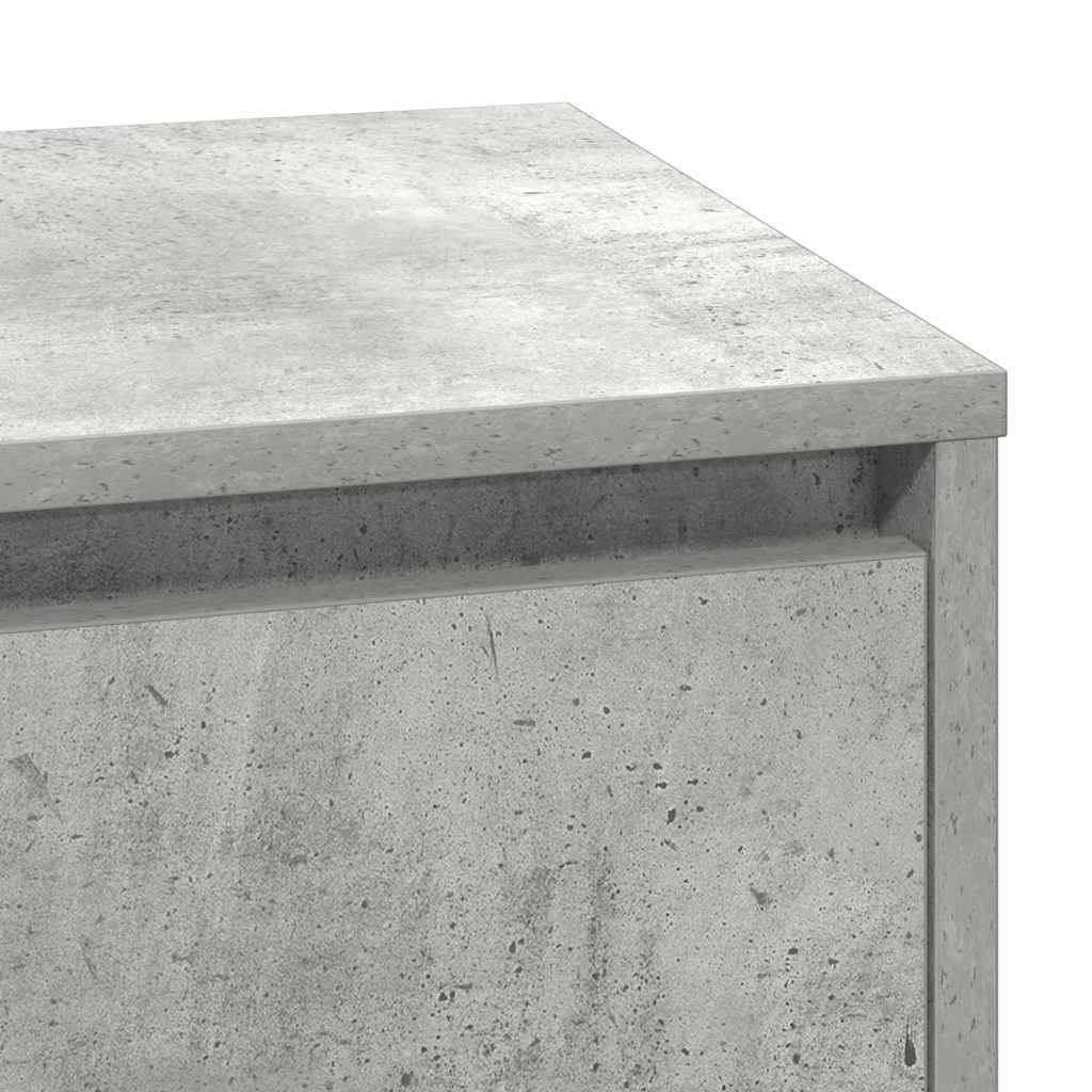 Κομοδίνο Σκυρόδεμα Γκρι 71 x 34,5 x 75 εκ. Επεξεργασμένο ξύλο - Pakobazaar