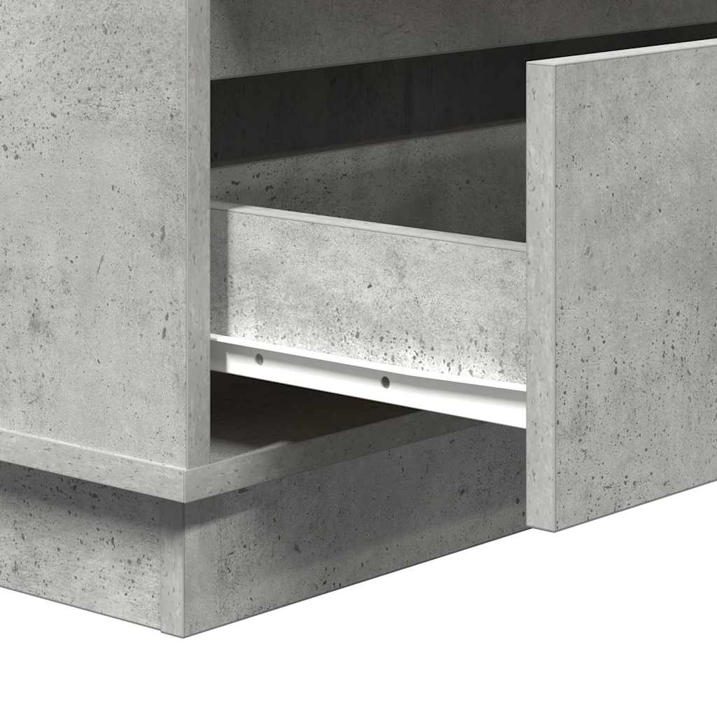 Κομοδίνο Σκυρόδεμα Γκρι 71 x 34,5 x 75 εκ. Επεξεργασμένο ξύλο - Pakobazaar