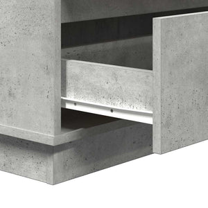 Κομοδίνο Σκυρόδεμα Γκρι 71 x 34,5 x 75 εκ. Επεξεργασμένο ξύλο - Pakobazaar