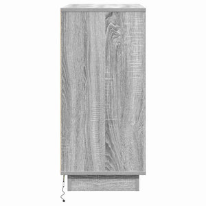 Κομοδίνο με συρτάρι Γκρι 71 x 34,5 x 75 εκ. Επεξεργασμένο ξύλο - Pakobazaar