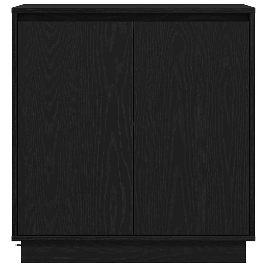 Κομοδίνο Μαύρη Οξυά 71 x 34.5 x 75 εκ. Επεξεργασμένο ξύλο - Pakobazaar