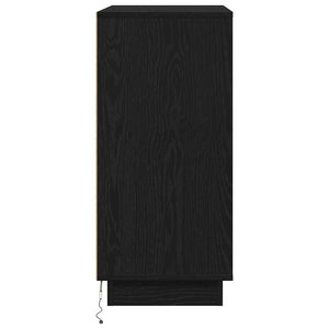 Κομοδίνο Μαύρη Οξυά 71 x 34.5 x 75 εκ. Επεξεργασμένο ξύλο - Pakobazaar