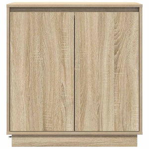 Πλευρικό Τραπέζι LED με ράφι Δρύς Sonoma 71 x 34,5 x 75 εκ. - Pakobazaar