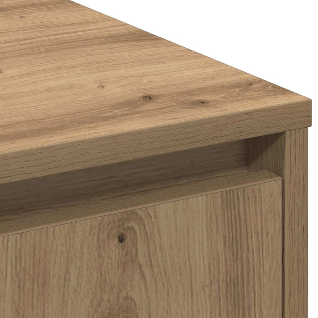 Πλευρικό Τραπέζι LED με ράφι Artisan Oak 71 x 34,5 x 75 εκ. - Pakobazaar