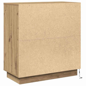 Πλευρικό Τραπέζι LED με ράφι Artisan Oak 71 x 34,5 x 75 εκ. - Pakobazaar
