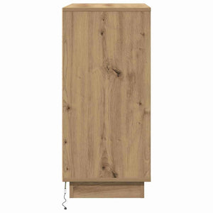 Πλευρικό Τραπέζι LED με ράφι Artisan Oak 71 x 34,5 x 75 εκ. - Pakobazaar