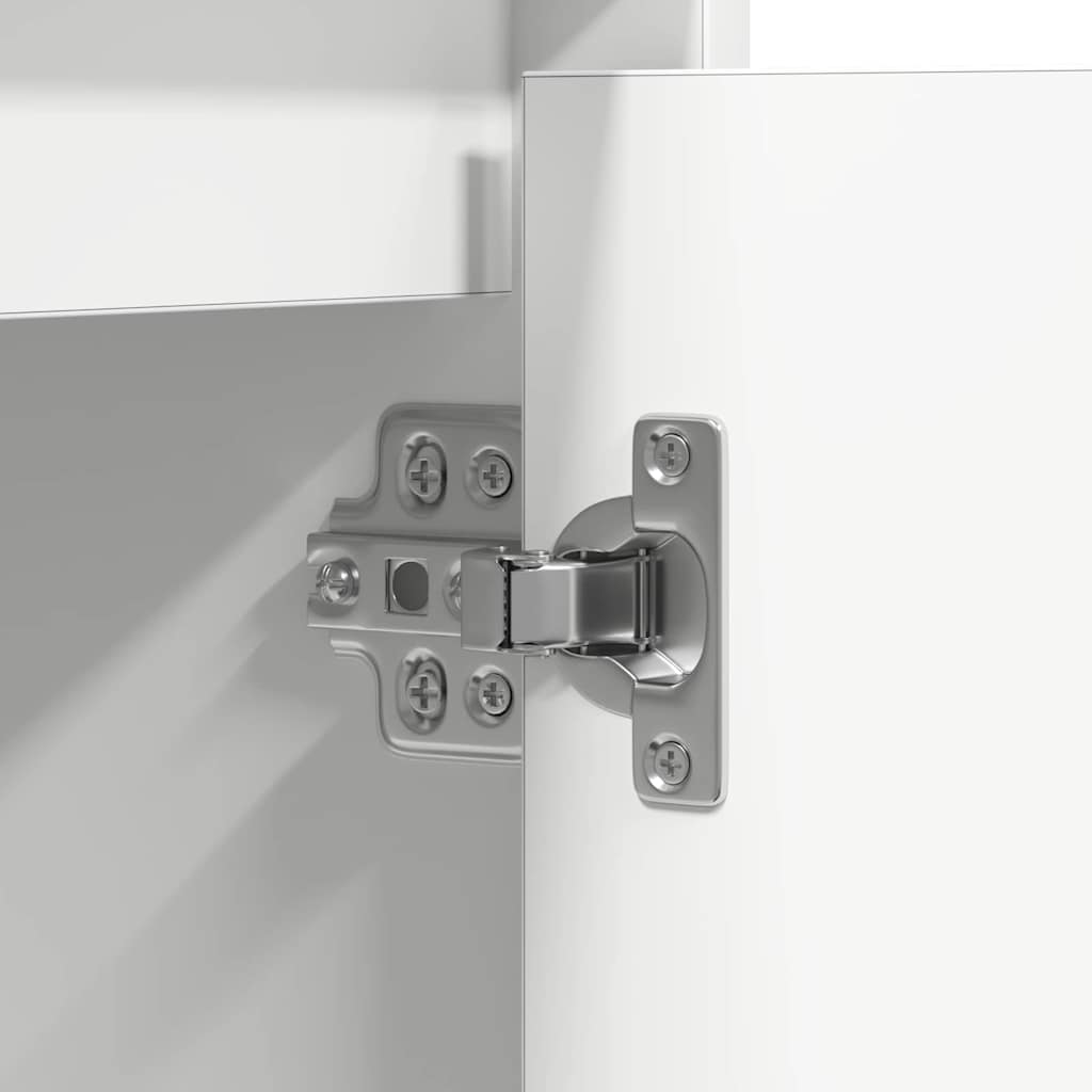 Πλευρικό Τραπέζι LED Λευκό 71 x 34,5 x 75 εκ. - Pakobazaar