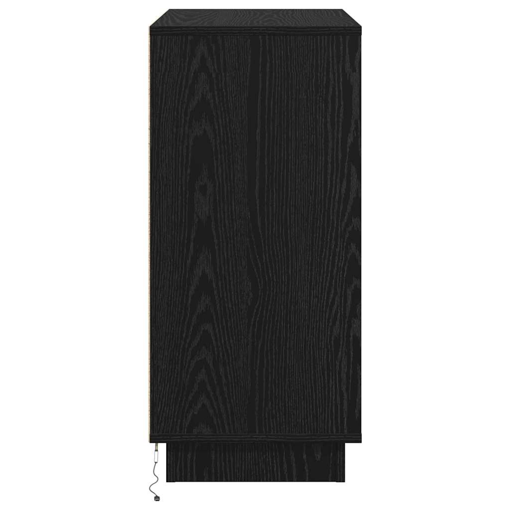 Πλευρικό Τραπέζι LED Μαύρη Οξυά 71 x 34,5 x 75 εκ. - Pakobazaar