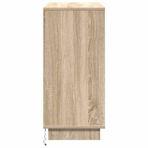 Πλευρικό Τραπέζι LED Δρύς Sonoma 71 x 34,5 x 75 εκ. - Pakobazaar
