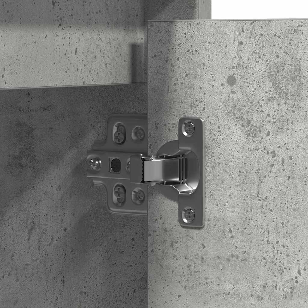 Πλευρικό Τραπέζι LED Γκρι σκυροδέματος 71 x 34,5 x 75 εκ. - Pakobazaar