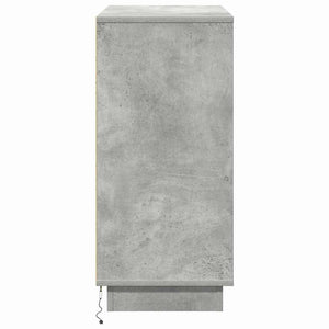 Πλευρικό Τραπέζι LED Γκρι σκυροδέματος 71 x 34,5 x 75 εκ. - Pakobazaar