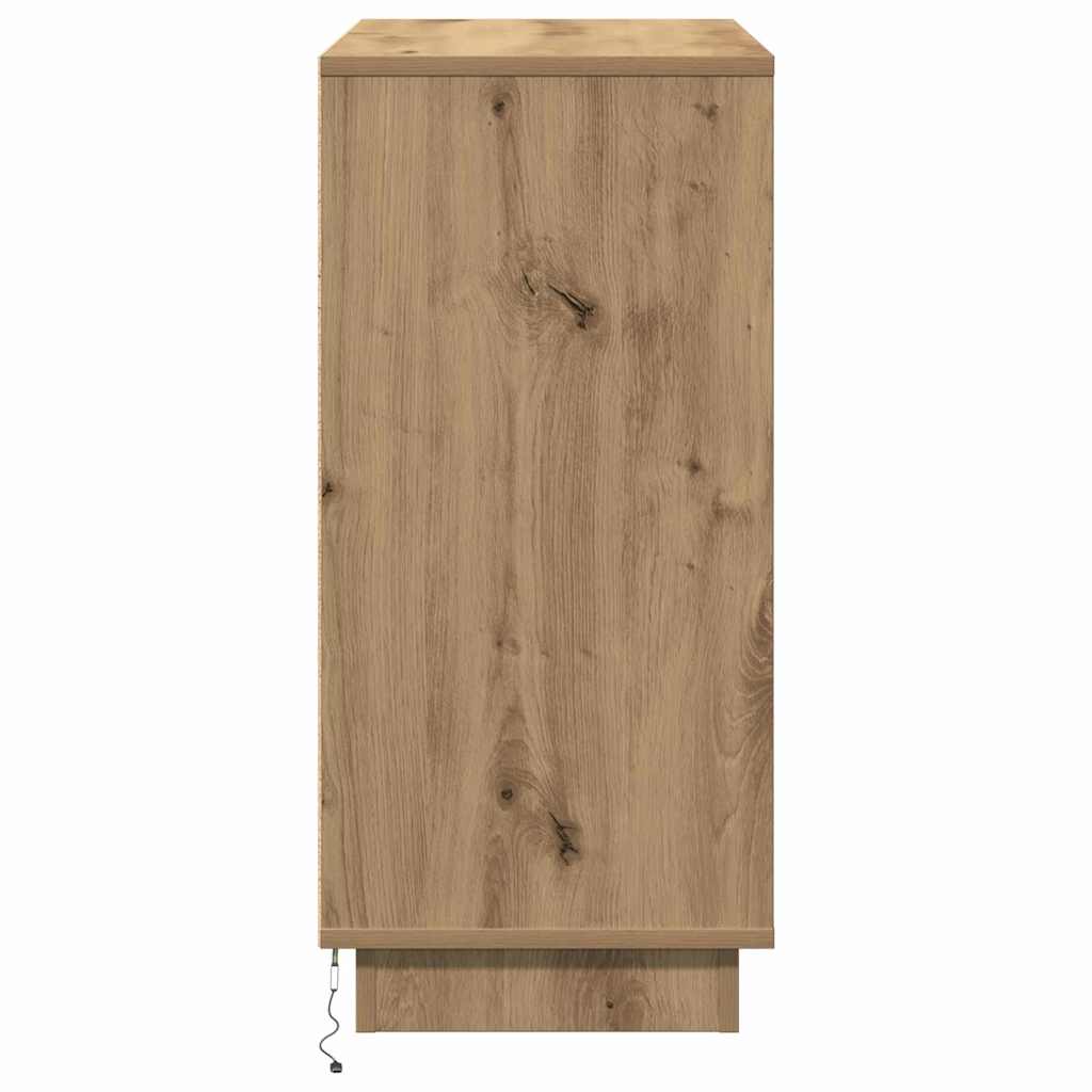Πλευρικό Τραπέζι LED Artisan Oak 71 x 34,5 x 75 εκ. - Pakobazaar