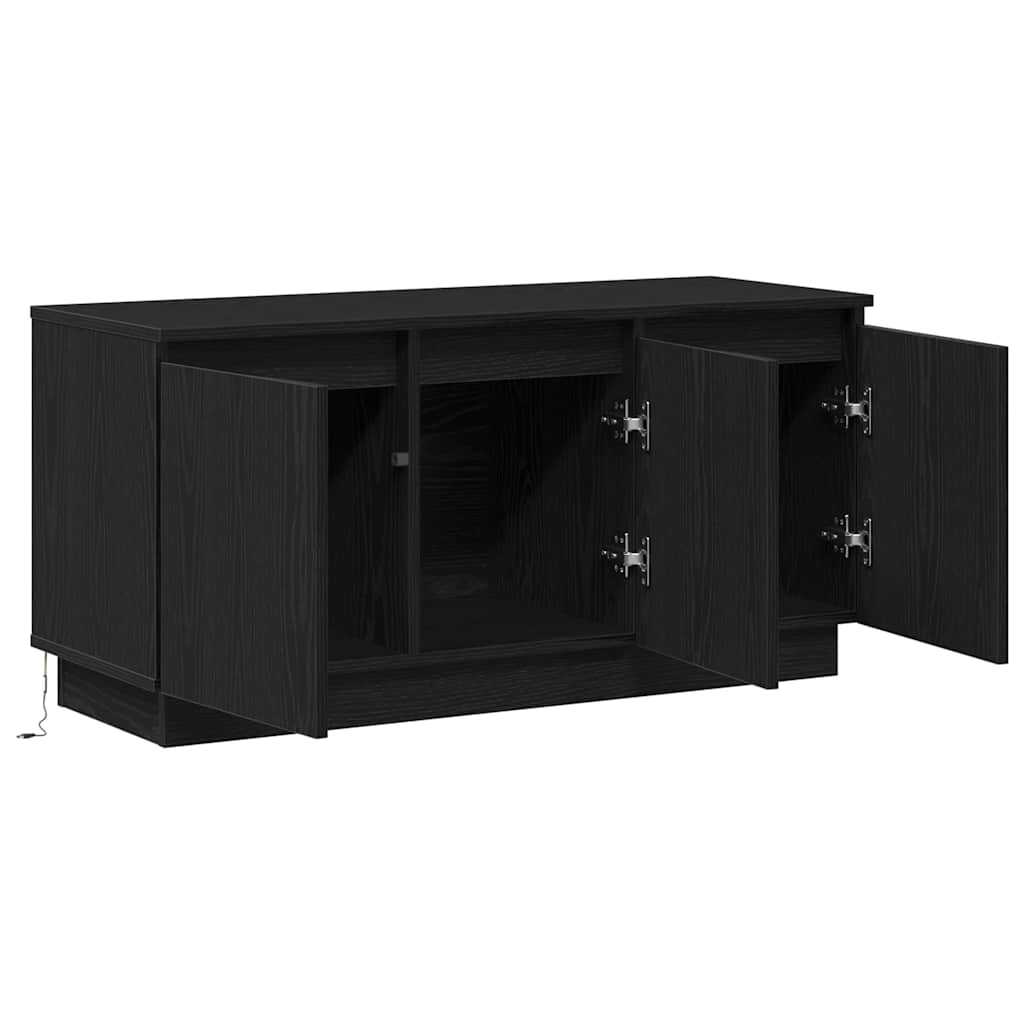 Ντουλάπι TV Μαύρη Οξυά 100 x 38 x 49 εκ. Επεξεργασμένο ξύλο - Pakobazaar