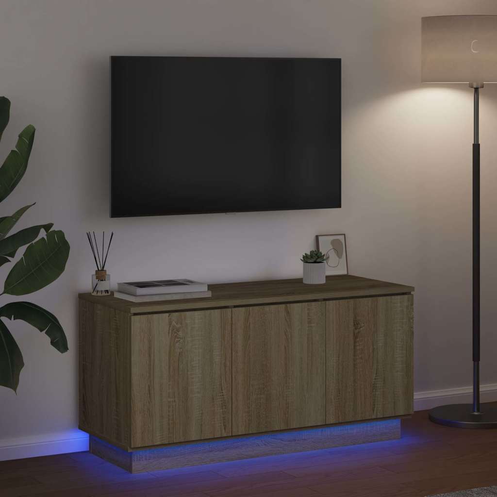 Ντουλάπι TV Δρύς Sonoma 100 x 38 x 49 εκ. Επεξεργασμένο ξύλο - Pakobazaar