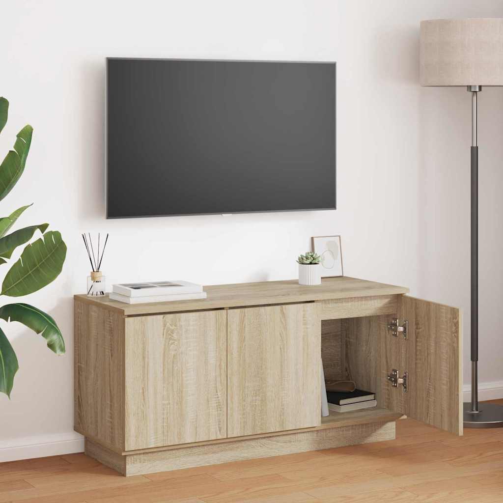 Ντουλάπι TV Δρύς Sonoma 100 x 38 x 49 εκ. Επεξεργασμένο ξύλο - Pakobazaar
