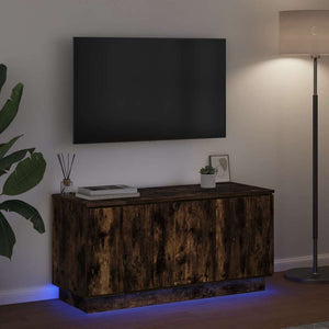 Ντουλάπι TV Καπνιστό Δρύς 100 x 38 x 49 εκ. Επεξεργασμένο ξύλο - Pakobazaar