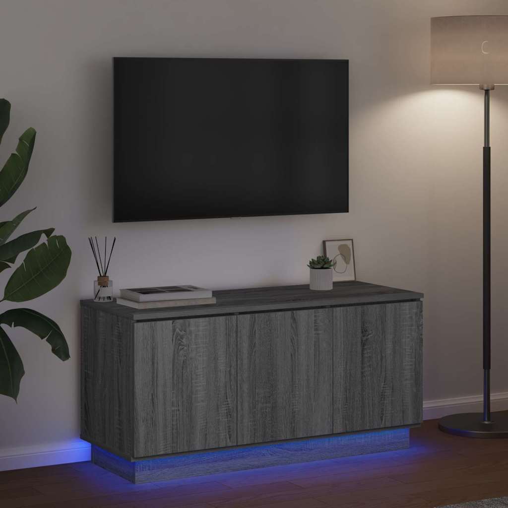Ντουλάπι TV Γκρίζο Σονομα 100 x 38 x 49 εκ. Επεξεργασμένο ξύλο - Pakobazaar